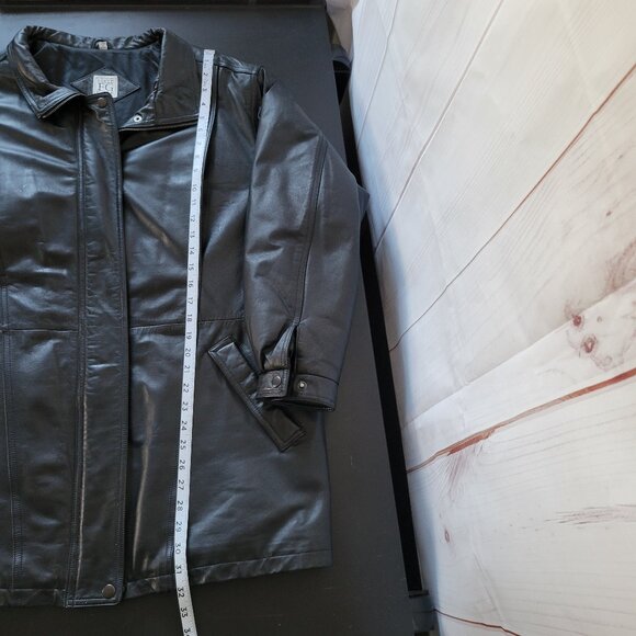 Vintage Field Gear Genuine Leather Jacket, Men’s M, Black, Mid Length, Heavy - Picture 8 of 8